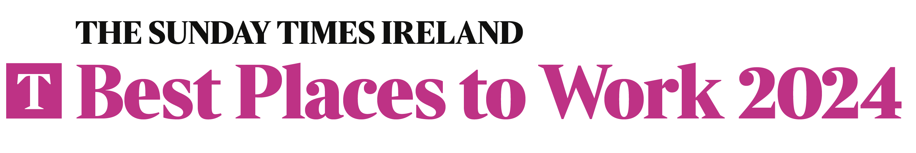 The Sunday Times Ireland Best Places to Work 2024.