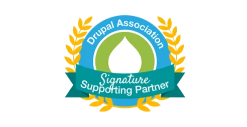 Annertech's Drupal Association Signature Supporting Partner badge