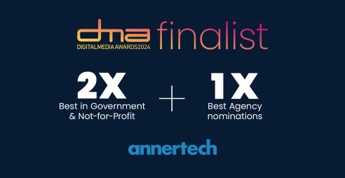 Digital Media Awards (DMA) 2024 finalist - 2x "Best in Government and Not-for-Profit" and 1x "Best Agency" nominations