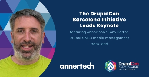 Tony Barker will be featuring in the Drupal Initiative Leads Keynote at DrupalCon Barcelona.