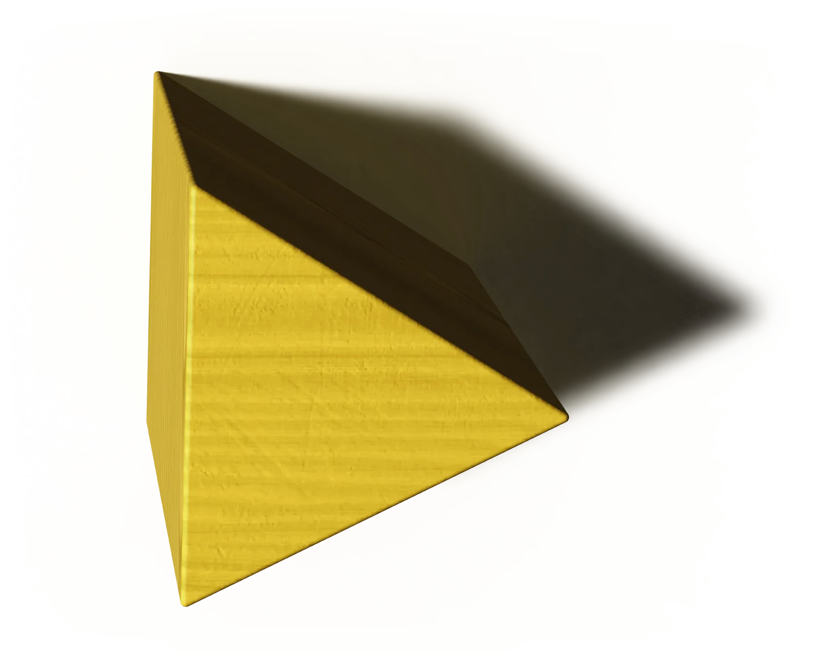 Yellow wooden block