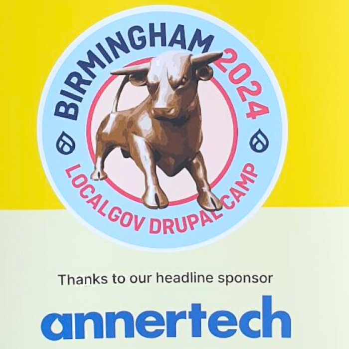 A LocalGov Drupal banner showing Annertech as the main sponsor.