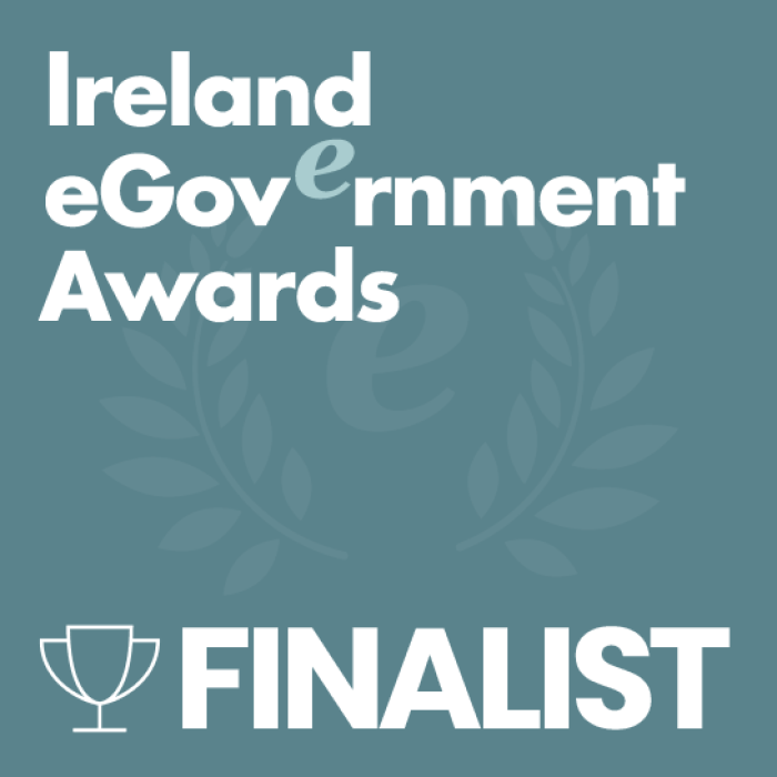 Ireland eGovernment Awards Finalist badge